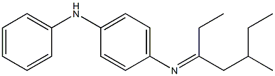 N-(1-Ethyl-3-methylpentylidene)-N'-phenyl-p-phenylenediamine Struktur