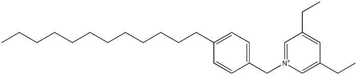 1-(4-Dodecylbenzyl)-3,5-diethylpyridinium Struktur