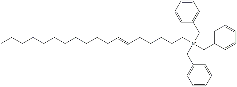 (6-Octadecenyl)tribenzylaminium Struktur