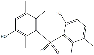 2',3-Dihydroxy-2,5,5',6,6'-pentamethyl[sulfonylbisbenzene] Struktur