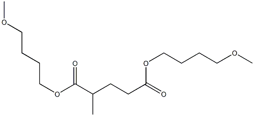 2-Methylglutaric acid bis(4-methoxybutyl) ester Struktur