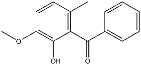 2-Hydroxy-6-methyl-3-methoxybenzophenone Struktur