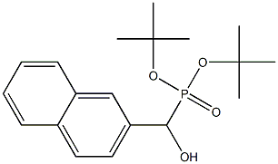 Hydroxy(2-naphthalenyl)methylphosphonic acid di-tert-butyl ester Struktur