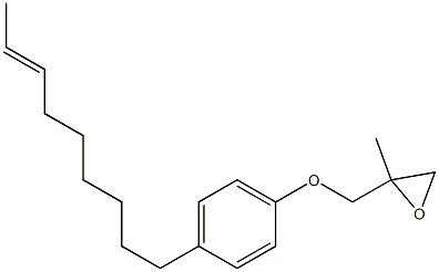 4-(7-Nonenyl)phenyl 2-methylglycidyl ether Struktur