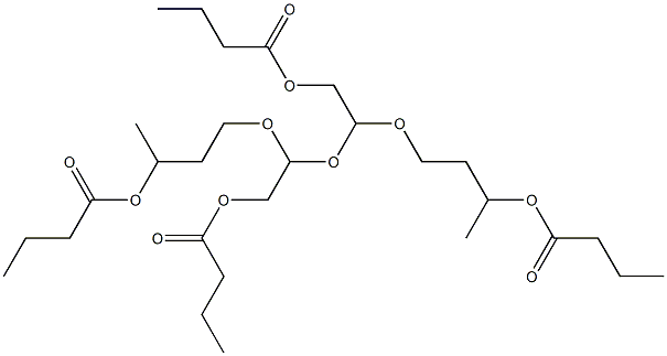 2,2'-[Oxybis(2,1-ethanediyloxy)]bis(ethanol butyrate) Struktur