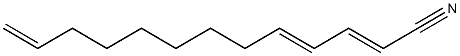 2,4,12-Tridecatrienenitrile Struktur