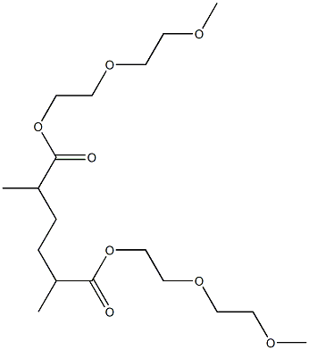 2,5-Dimethyladipic acid bis[2-(2-methoxyethoxy)ethyl] ester Struktur