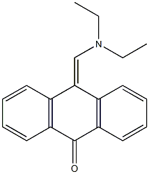 10-[(Diethylamino)methylene]anthracen-9(10H)-one Struktur