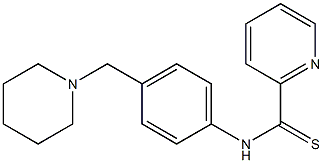 N-[4-(1-Piperidinylmethyl)phenyl]pyridine-2-carbothioamide Struktur