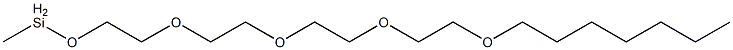 Methyl[2-[2-[2-[2-(heptyloxy)ethoxy]ethoxy]ethoxy]ethoxy]silane Struktur