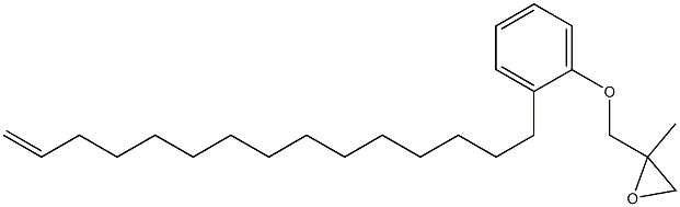 2-(14-Pentadecenyl)phenyl 2-methylglycidyl ether Struktur