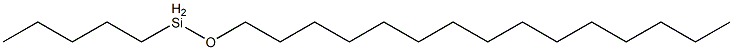 Pentyl(pentadecyloxy)silane Struktur