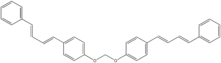 Bis[4-(4-phenyl-1,3-butadien-1-yl)phenoxy]methane Struktur