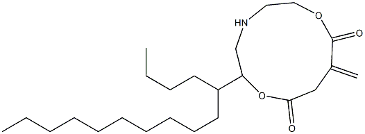 5-Pentadecyl-10-methylene-5-aza-2,8-dioxacycloundecane-1,9-dione Struktur