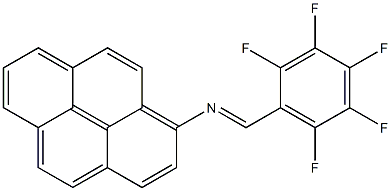 1-[(2,3,4,5,6-Pentafluorobenzylidene)amino]pyrene Struktur