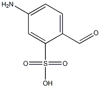 2-Formyl-5-aminobenzenesulfonic acid Struktur