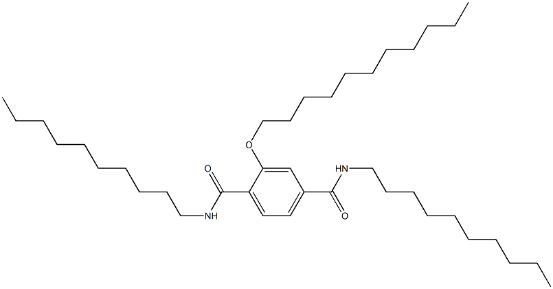 2-(Undecyloxy)-N,N'-didecylterephthalamide Struktur