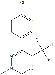 3-Methyl-5-(4-chlorophenyl)-6-(trifluoromethyl)-3,6-dihydro-2H-1,3,4-oxadiazine Struktur