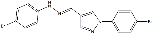 1-(4-Bromophenyl)-1H-pyrazole-4-carbaldehyde (4-bromophenyl)hydrazone Struktur