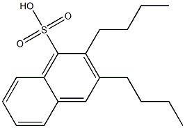 2,3-Dibutyl-1-naphthalenesulfonic acid Struktur