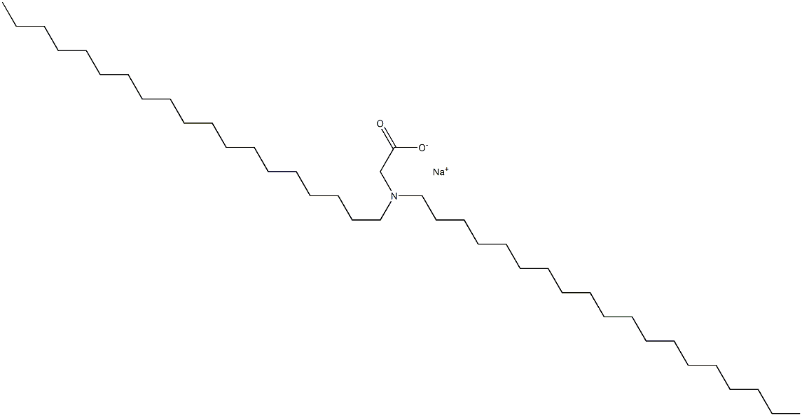 N,N-Dinonadecylglycine sodium salt Struktur