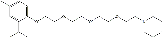 4-[2-[2-[2-[2-(2-Isopropyl-4-methylphenoxy)ethoxy]ethoxy]ethoxy]ethyl]morpholine Struktur