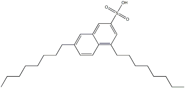 4,7-Dioctyl-2-naphthalenesulfonic acid Struktur