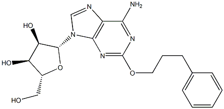 2-(3-Phenylpropyloxy)adenosine Struktur