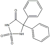 4,4-Diphenyl-4,5-dihydro-1,2,5-thiadiazole-3(2H)-one 1,1-dioxide Struktur