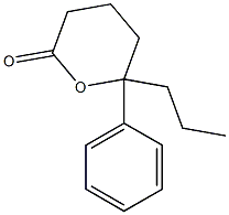 Tetrahydro-6-propyl-6-phenyl-2H-pyran-2-one Struktur