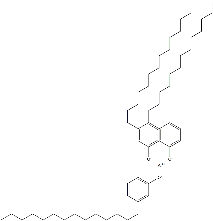 Aluminum tri(3-tetradecylphenolate) Struktur