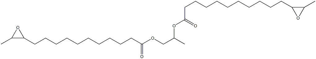 Bis(12,13-epoxytetradecanoic acid)1,2-propanediyl ester Struktur