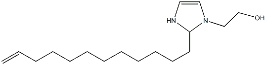 2-(11-Dodecenyl)-4-imidazoline-1-ethanol Struktur