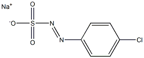 p-Chlorobenzenediazosulfonic acid sodium salt Struktur