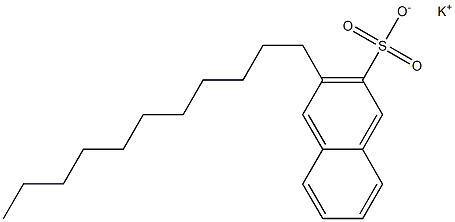 3-Undecyl-2-naphthalenesulfonic acid potassium salt Struktur