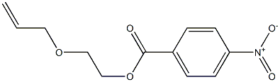 p-Nitrobenzoic acid 2-allyloxyethyl ester Struktur