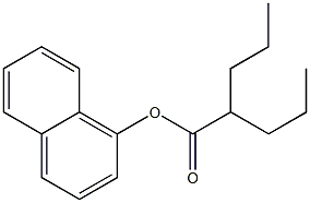 2-Propylpentanoic acid 1-naphtyl ester Struktur