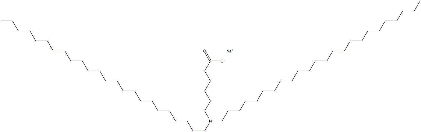 6-(Ditetracosylamino)hexanoic acid sodium salt Struktur