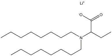 2-(Dioctylamino)butyric acid lithium salt Struktur