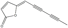 (5Z)-5-(2,4-Hexadiyne-1-ylidene)furan-2(5H)-one Struktur