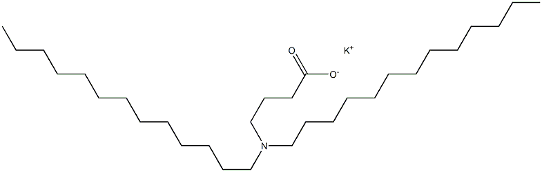 4-(Ditridecylamino)butyric acid potassium salt Struktur