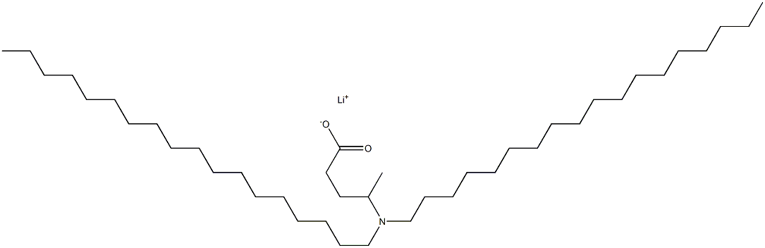 4-(Dioctadecylamino)valeric acid lithium salt Struktur