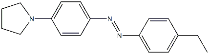 4-(1-Pyrrolidinyl)-4'-ethylazobenzene Struktur