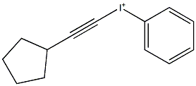 Phenyl(cyclopentylethynyl)iodonium Struktur