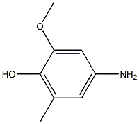 4-Amino-2-methoxy-6-methylphenol Struktur