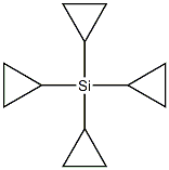 Tetracyclopropylsilane Struktur