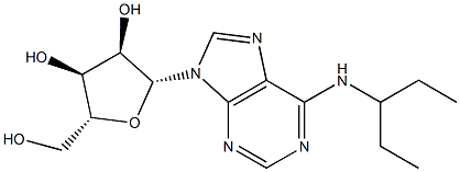 N-(Pentan-3-yl)adenosine Struktur