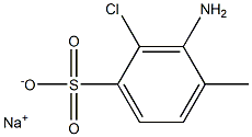 3-Amino-2-chloro-4-methylbenzenesulfonic acid sodium salt Struktur