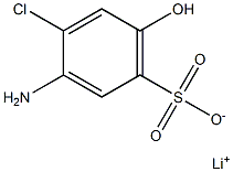 3-Amino-4-chloro-6-hydroxybenzenesulfonic acid lithium salt Struktur