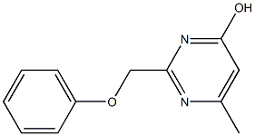 6-Methyl-2-(phenoxymethyl)-4-pyrimidinol Struktur